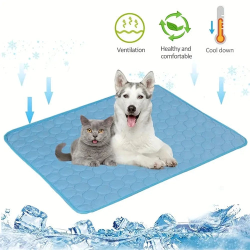 For Small & Big Dogs | Cat Friendly | Durable & Portable Design

Keep your furry friend cool and comfortable during hot summer days with our Dog Cooling Mat, designed for pets of all sizes! Whether it’s nap time on the floo