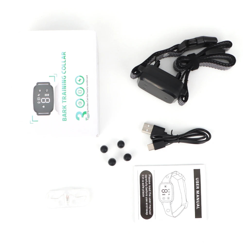 🔇 Smart Anti-Barking Dog Collar – Rechargeable & Waterproof with HD Display
Train Smarter, Not Harder.