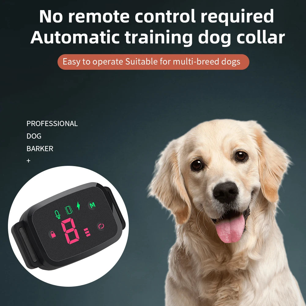 🔇 Smart Anti-Barking Dog Collar – Rechargeable & Waterproof with HD Display
Train Smarter, Not Harder.